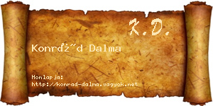 Konrád Dalma névjegykártya